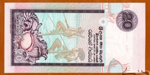 Banknote from Sri Lanka