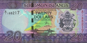 Solomon Islands N.D. 20 Dollars. Banknote