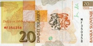 Banknote from Slovenia