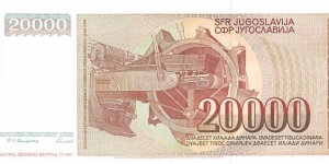 Banknote from Yugoslavia