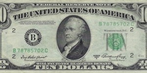 USA 10 Dollars
1950A
Federal Reserve Note Banknote