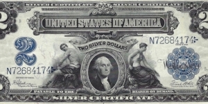 USA 2 Dollars
1899
Silver Certificate Banknote