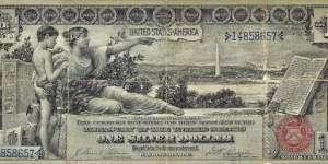 USA 1 Dollar
1896
Silver Certificate Banknote