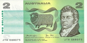 AUSTRALIA 2 Dollars
1979 Banknote