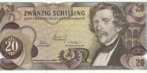 AUSTRIA 20 Schilling
1967 Banknote