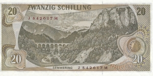 Banknote from Austria