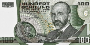 AUSTRIA 100 Schilling
1984 Banknote