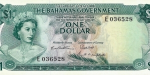BAHAMAS 1 Dollar
1965 Banknote