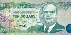 BAHAMAS 10 Dollars
2000 Banknote