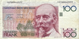 BELGIUM 100 Francs
1978 Banknote