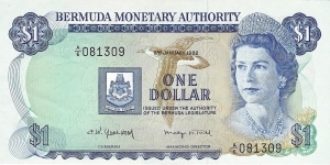 BERMUDA 1 Dollar
1982 Banknote