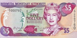 BERMUDA 5 Dollars
2000 Banknote