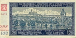 BOHEMIA-MOROVIA 100 Kronen
1940 Banknote