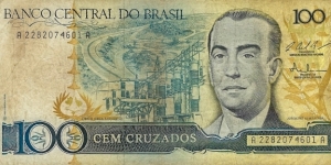 BRAZIL 100 Cruzados
1987 Banknote