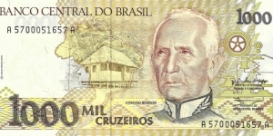 BRAZIL 1000 Cruzeiros
1990 Banknote