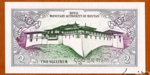 Banknote from Bhutan