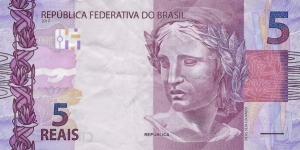 BRAZIL 5 Reais
2010 Banknote