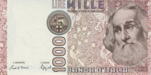 1,000 Lire Banknote