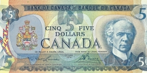 CANADA 5 Dollars
1979 Banknote