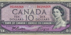 CANADA 10 Dollars
1954 Banknote