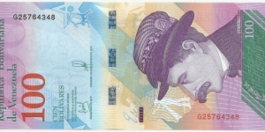 Venezuela-BN 100 Bolivares 2018 Banknote