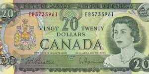 CANADA 20 Dollars
1969 Banknote