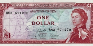 EAST CARIBBEAN STATES
1 Dollar
1965 Banknote