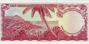 Banknote from East Caribbean St.