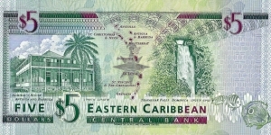 Banknote from East Caribbean St.