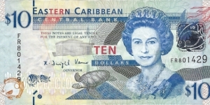 EAST CARIBBEAN STATES
10 Dollars
2012 Banknote