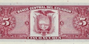 Banknote from Ecuador