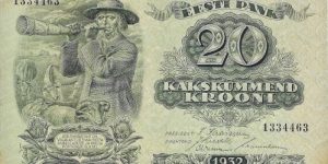 ESTONIA 20 Krooni
1932 Banknote