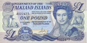 FALKLAND ISLANDS 1 Pound
1984 Banknote