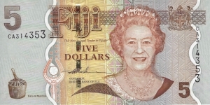 FIJI 5 Dollars
2007 Banknote