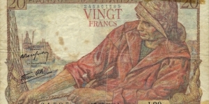 FRANCE 20 Francs
1943 Banknote