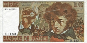 FRANCE 10 Francs
1975 Banknote