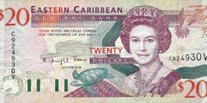 EAST CARIBBEAN STATES
20 Dollars
1994 Banknote