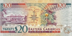 Banknote from East Caribbean St.