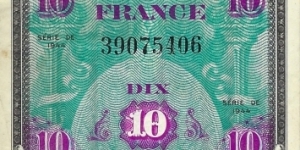 FRANCE 10 Francs
1944
Allied Forces Banknote