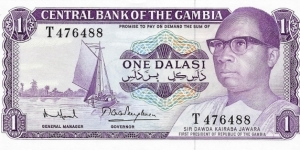 GAMBIA 1 Dalasi
1971 Banknote