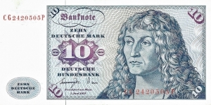 GERMANY
10 Deutsche Mark
1977 Banknote