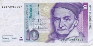 GERMANY
10 Deutsche Mark
1993 Banknote