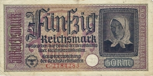 GERMAN REICH
50 Reichsmark
1940
German Occupation Banknote