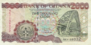 GHANA 2000 Cedis
2003 Banknote