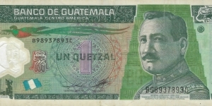 GUATEMALA 1 Quetzal
2012 Banknote