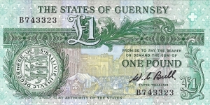 GUERNSEY 1 Pound
1980 Banknote