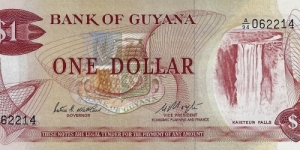 GUYANA 1 Dollar
1966 Banknote