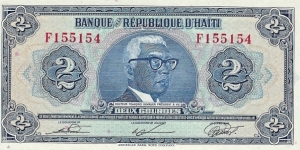 HAITI 2 Gourdes
1979 Banknote