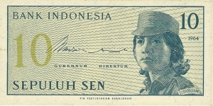 INDONESIA 10 Sen
1964 Banknote