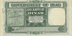 Banknote from Iraq